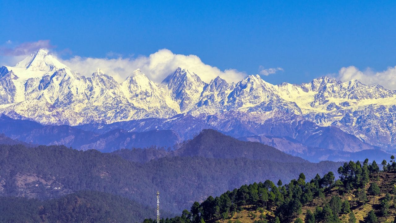 Himalayan mountain panorama